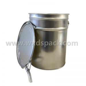 20L Silver конической Metal Ведро с крышкой стопорного кольца